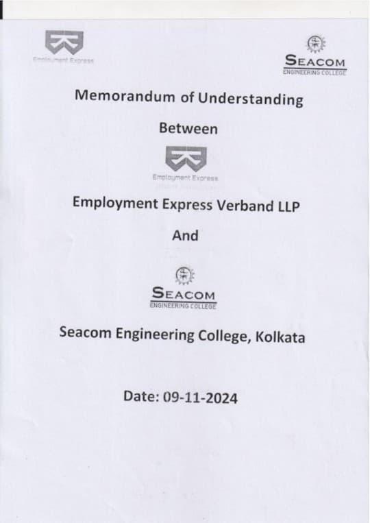 Employment Express Verband LLP — Seacom Engineering College, Kolkata