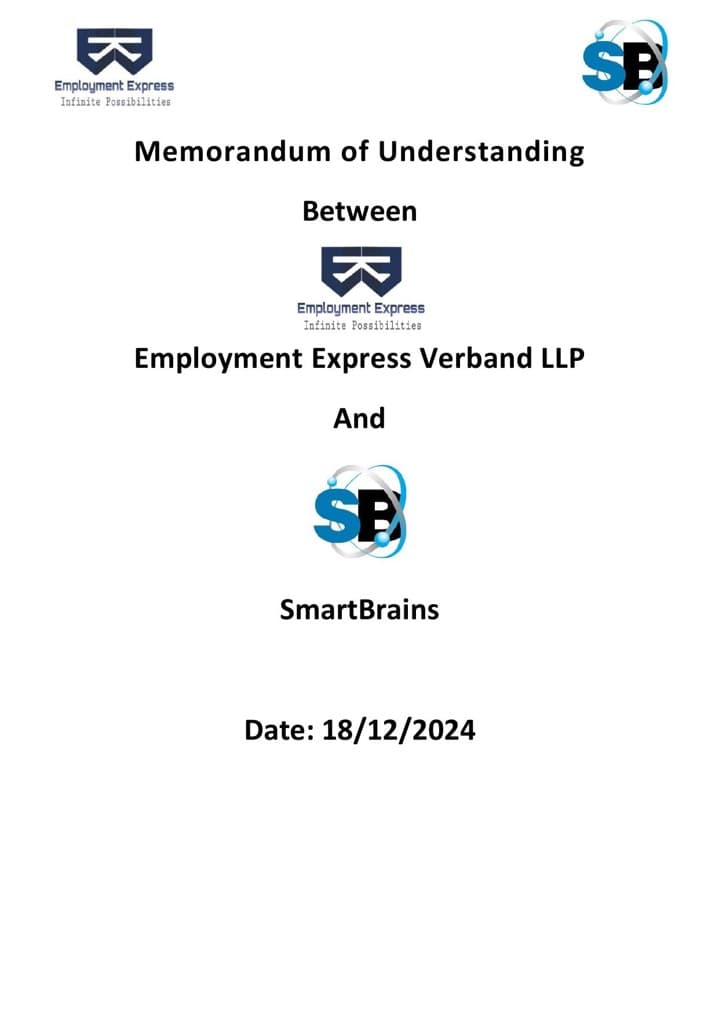 MOU — Employment Express Verband LLP & SmartBrains